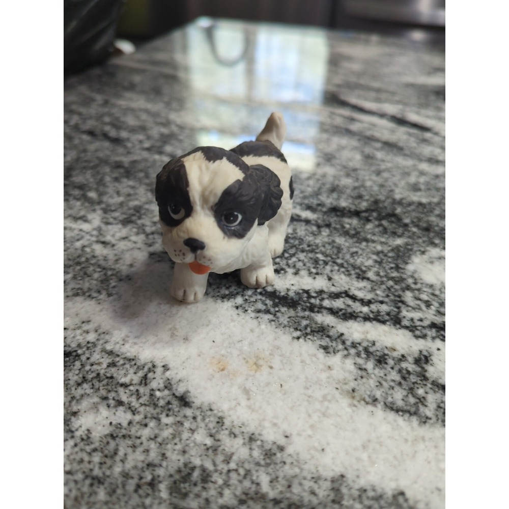 HOMCO Black And White Dog / Puppy Cocker Spaniel Figurine